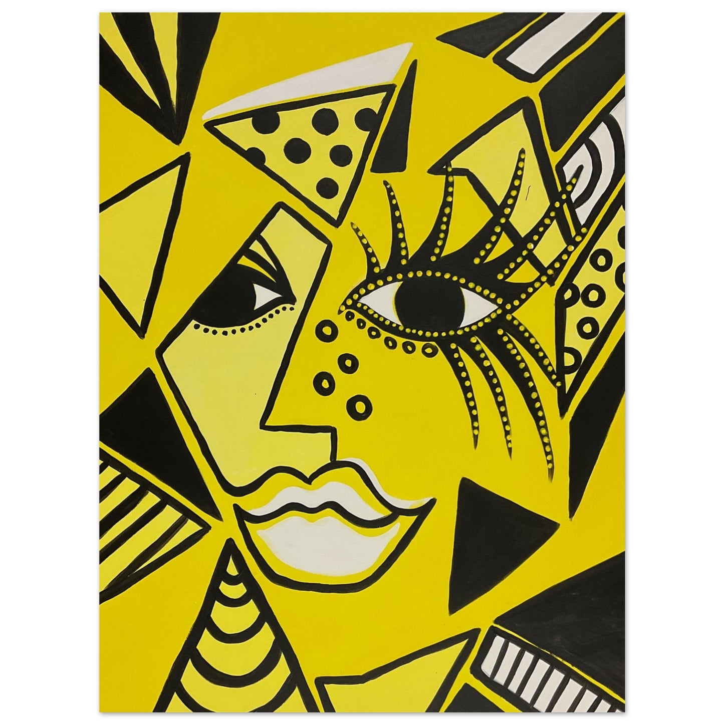Kunstdruckaufnahme des Motivs Cheetah Woman von ZeniArt