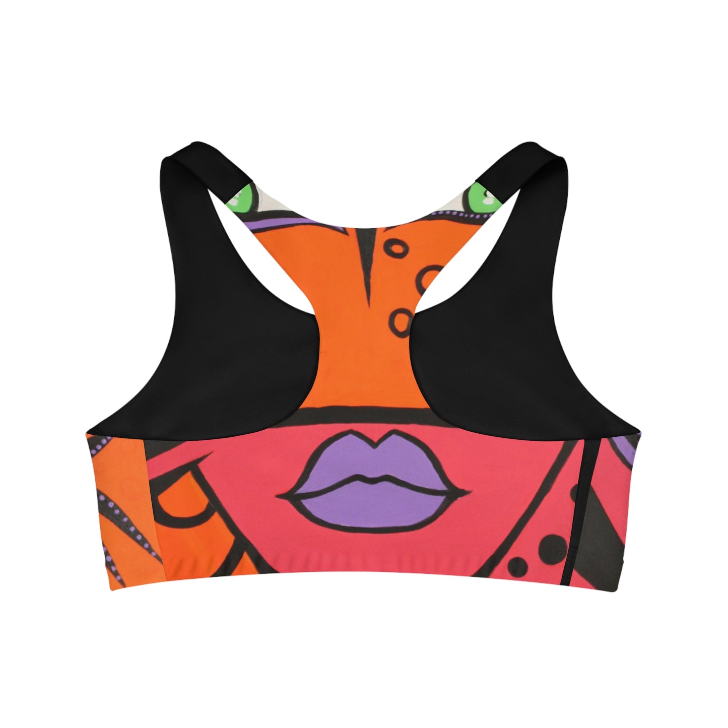Rückseite des einzigartigen Sports Bra - Woman of Lust von ZeniArt