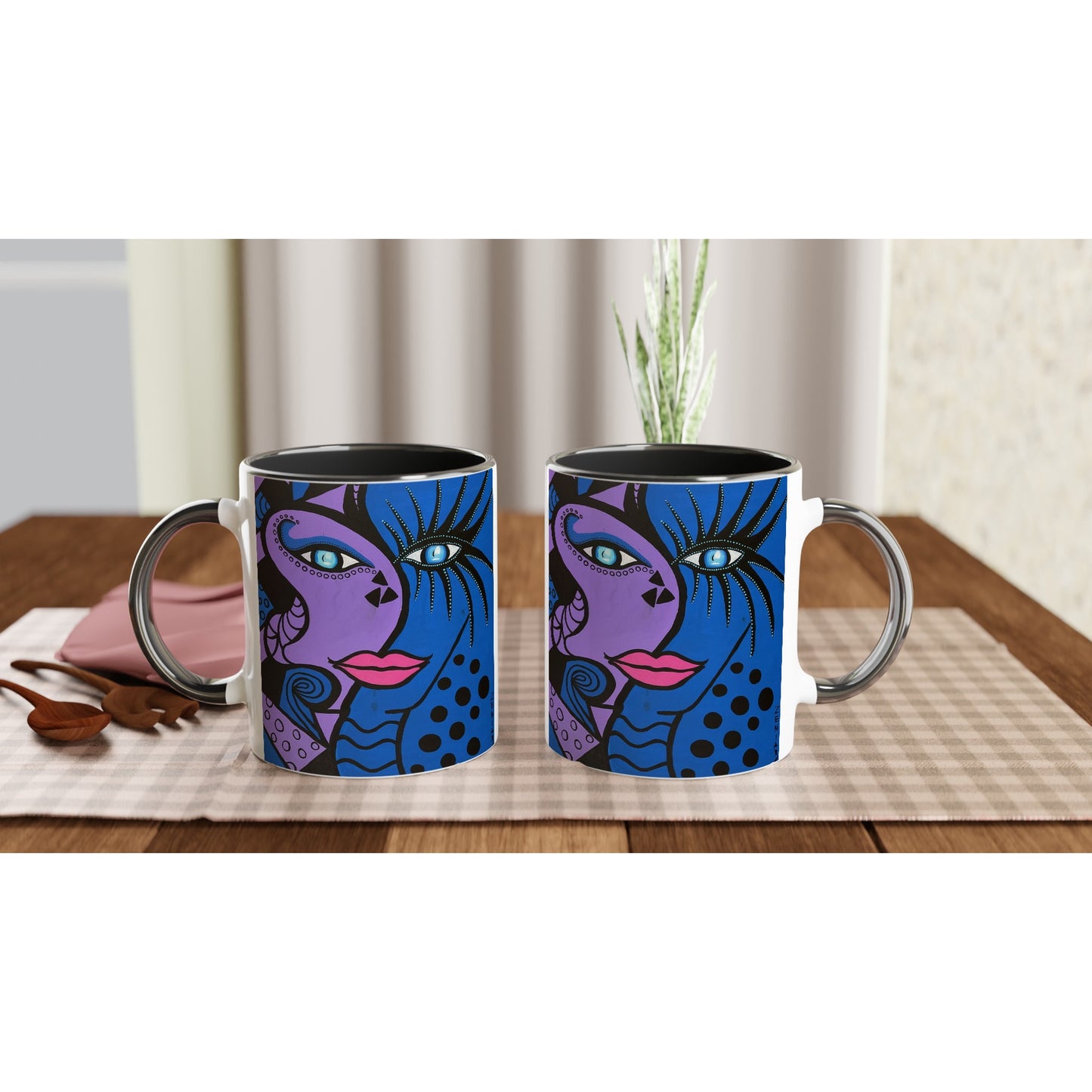 Keramikbecher ZeniArt Cobra Woman 300 ml