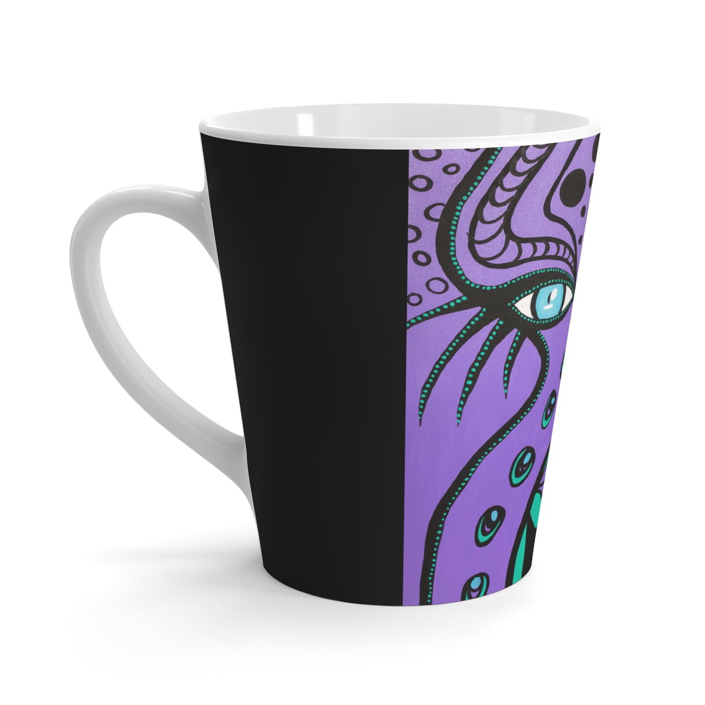 linke Ansicht von der Peacock Woman Tasse der Marke ZeniArt