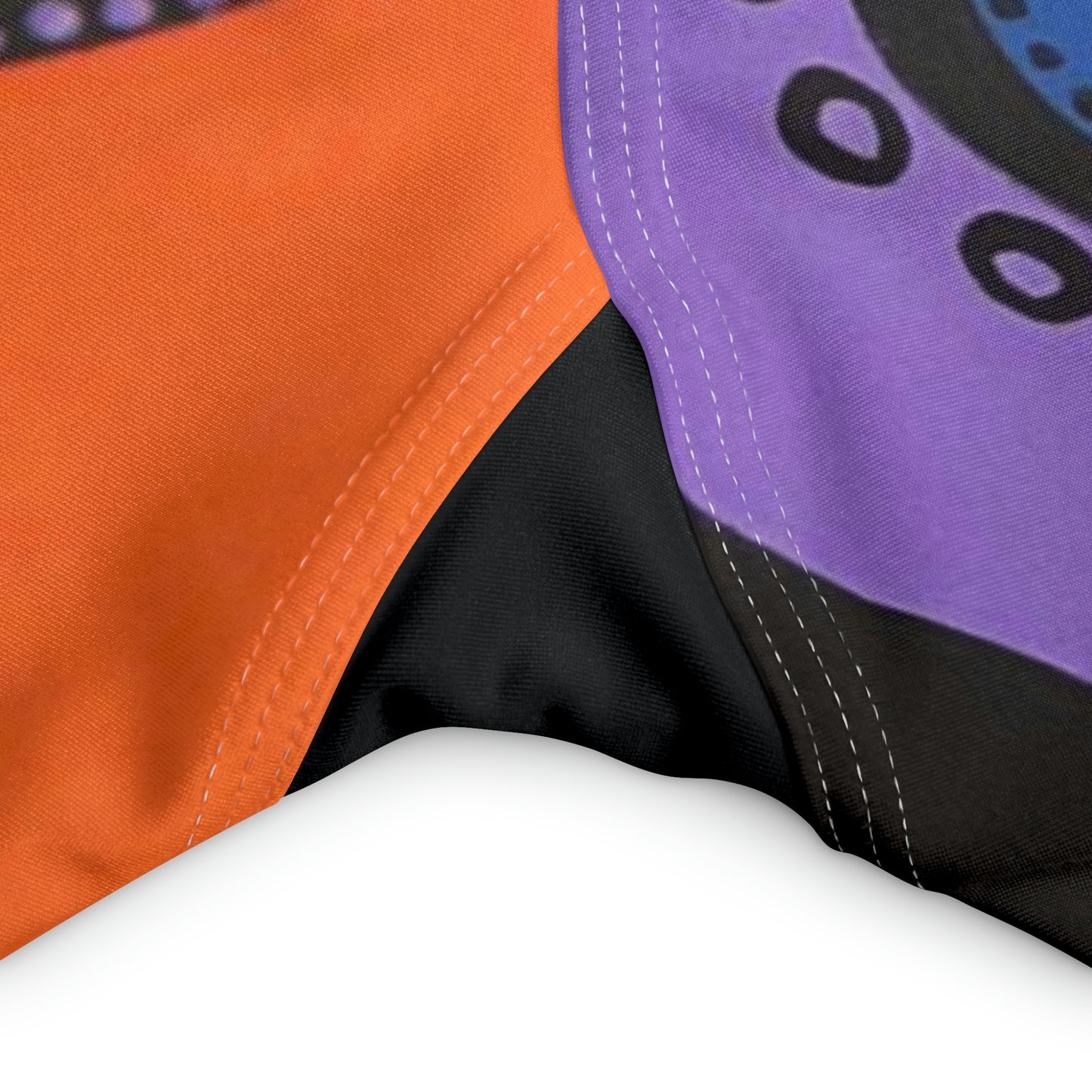 Makroaufnahme der Nähten im Schritt einer Legging der Marke ZeniArt