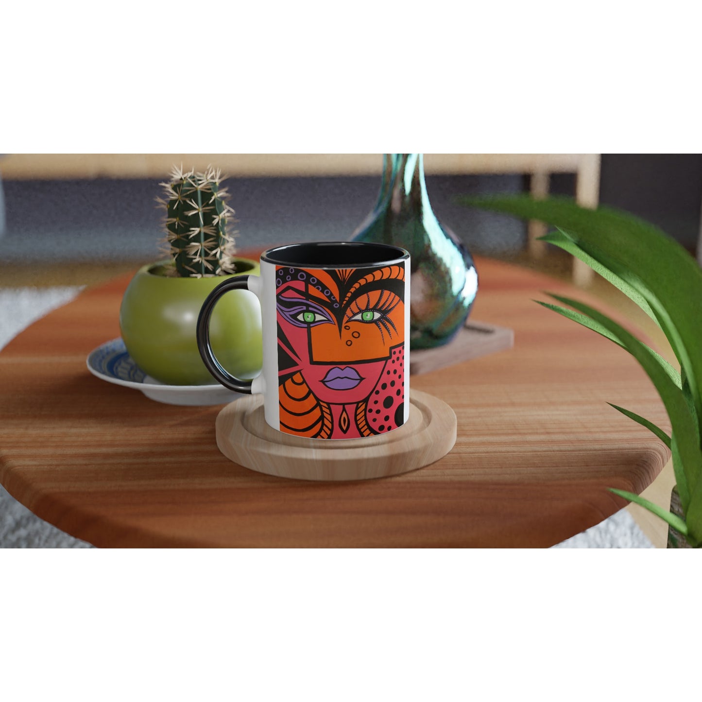 Keramikbecher ZeniArt - Woman of Lust & Cobra Woman 300 ml