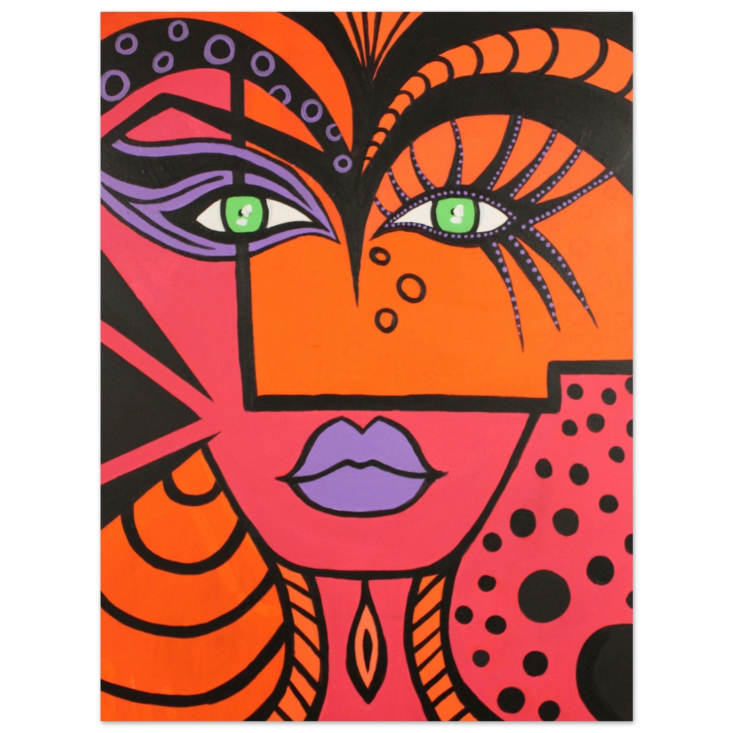 Zu sehen ist eine Aufnahme von einem Kunstdruck der Künstlerin ZeniArt mit dem Titel "Woman of Lust"