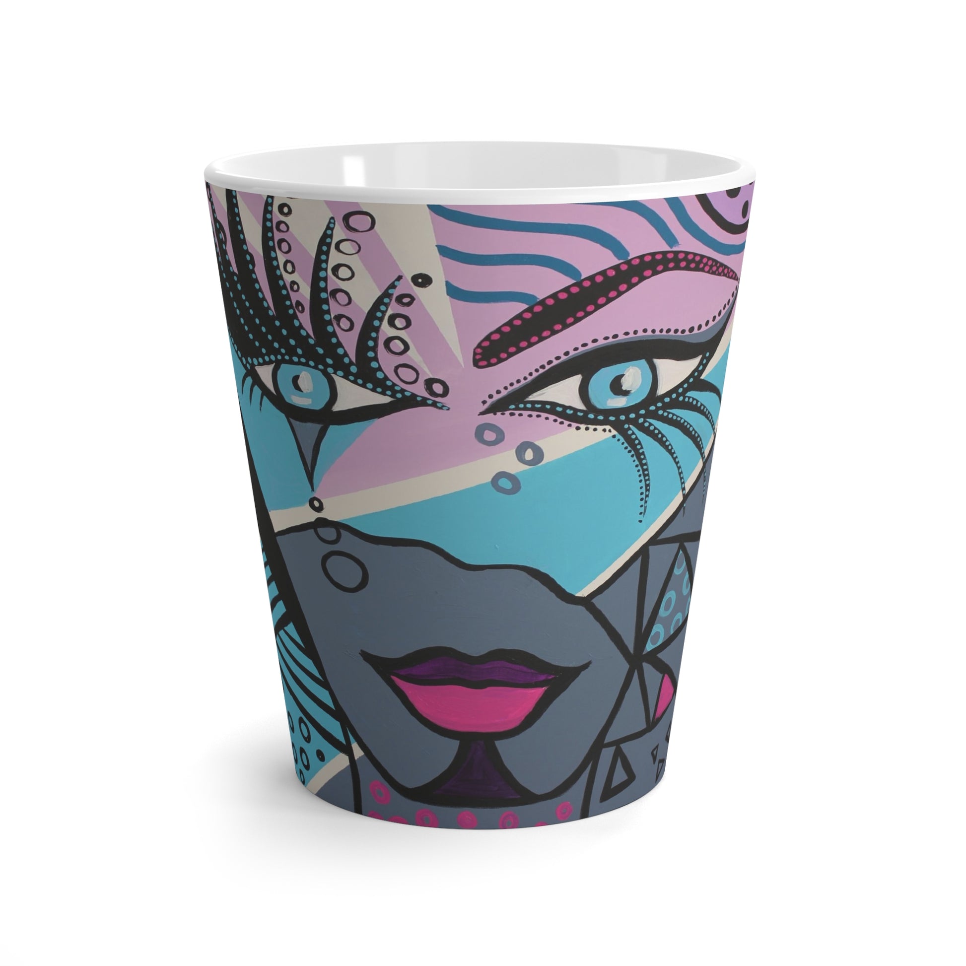 Mirror Woman Latte Becher von Vorne