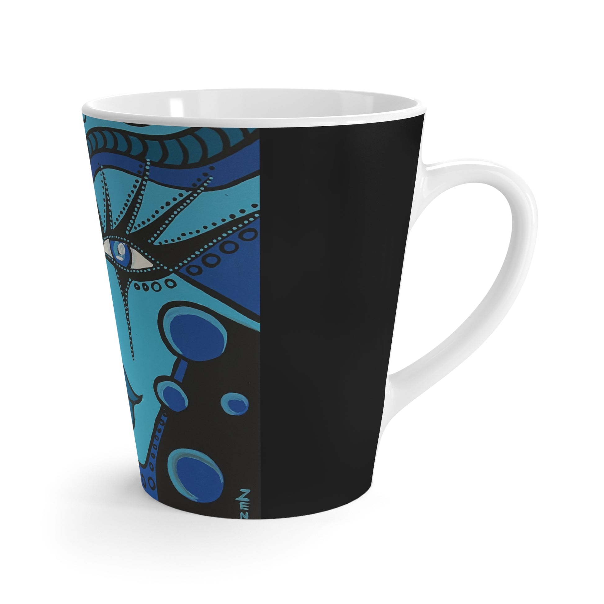 rechte Ansicht eines Kaffeebechers von ZeniArt