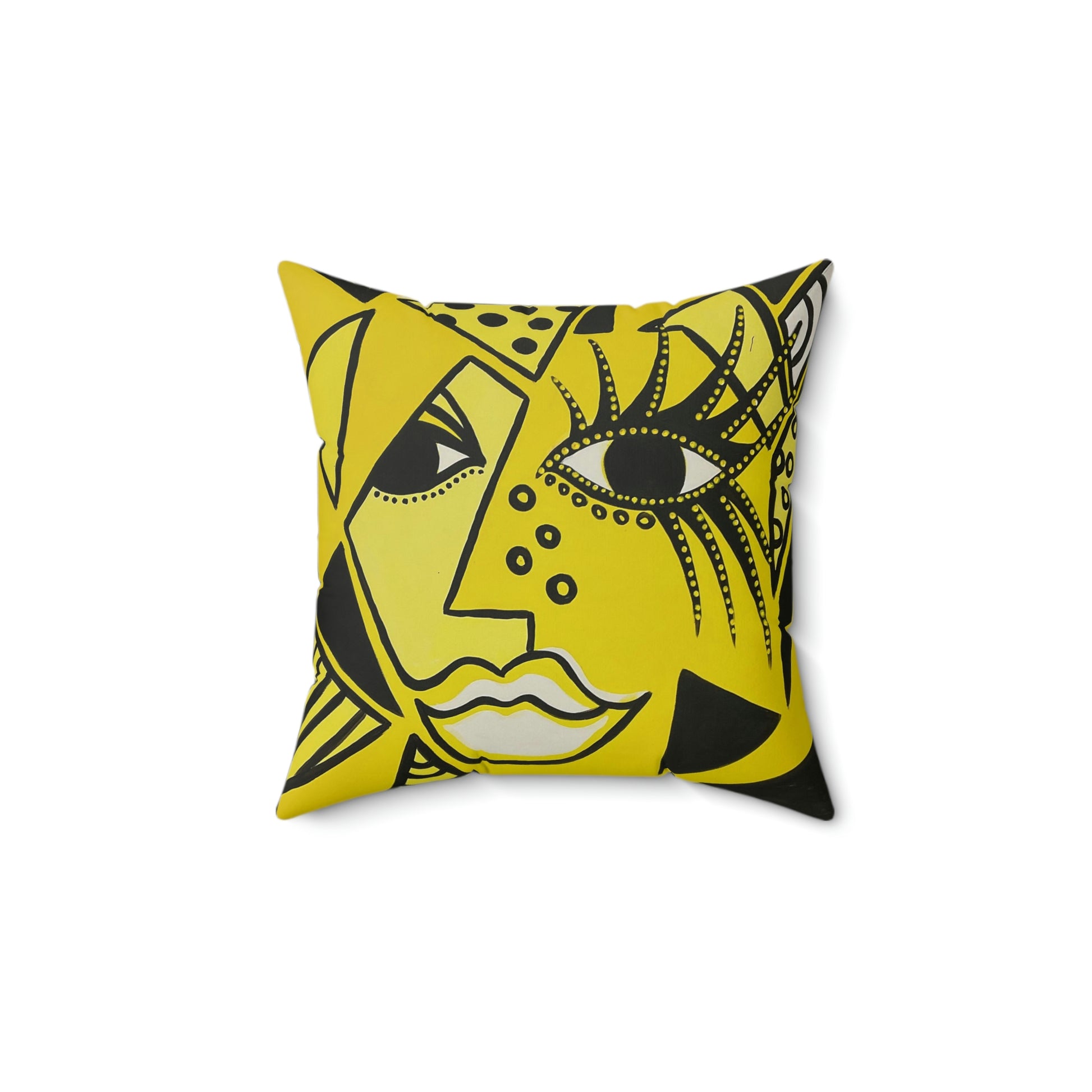 Aufnahme der vorderen Seite eines Kissen der Marke ZeniArt mit dem Motiv Cheetah Woman