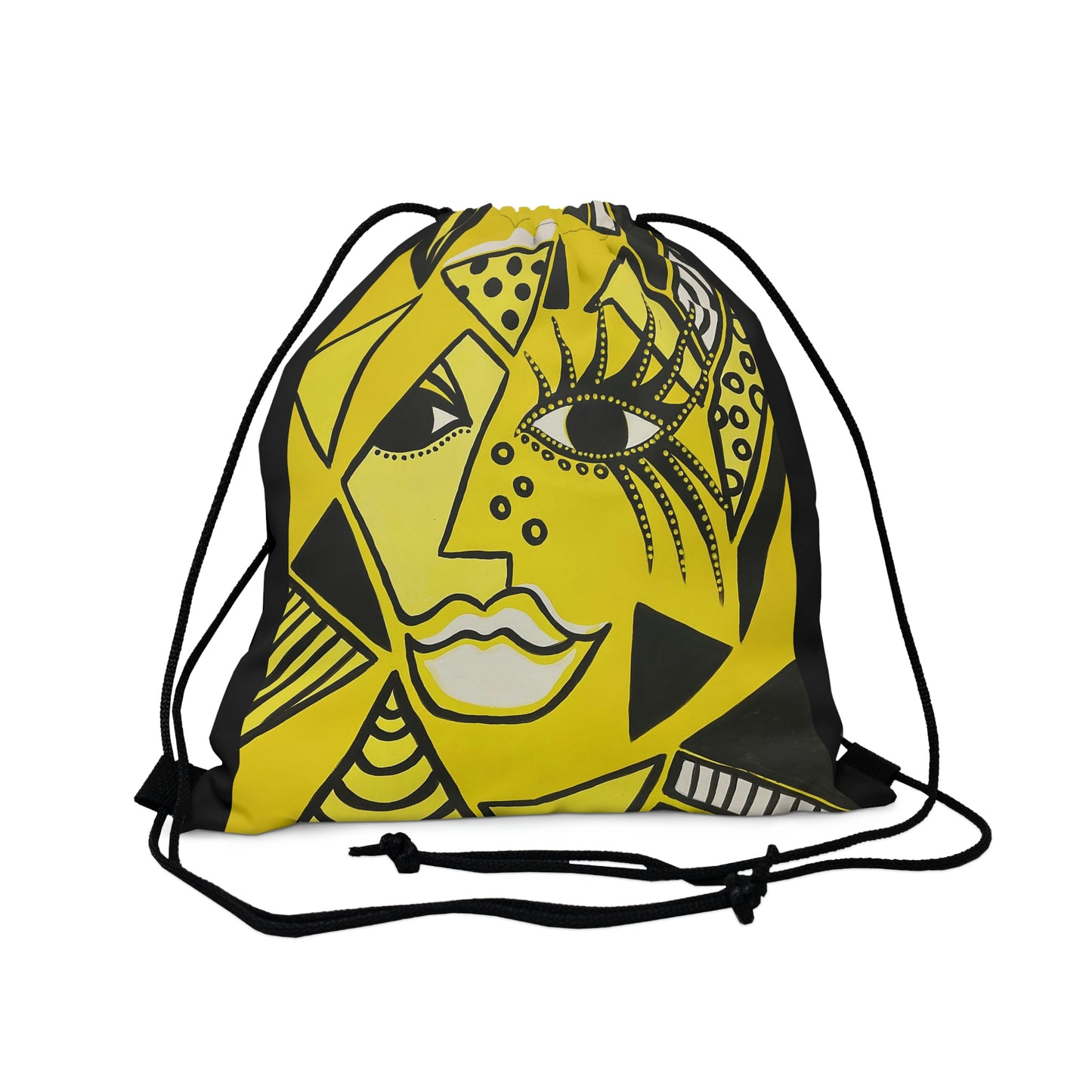 Frontaufnahme einer Outdoor Kordeltasche der Marke ZeniArt Motiv Cheetah Woman