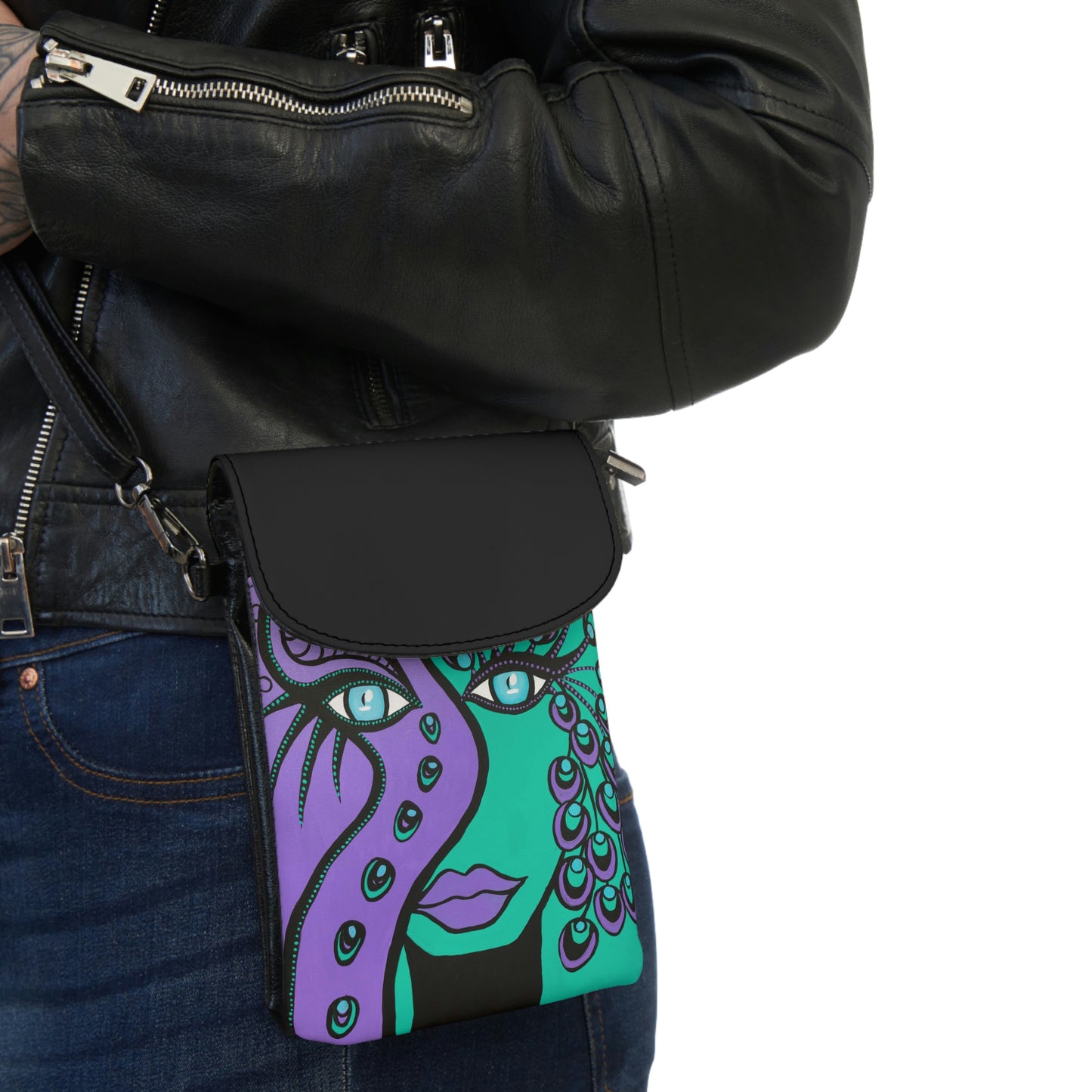 Handy Portemonnaie ZeniArt - Peacock Woman