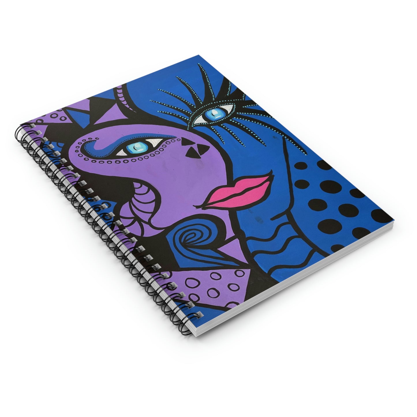 liniertes Spiralnotizbuch Cobra Woman