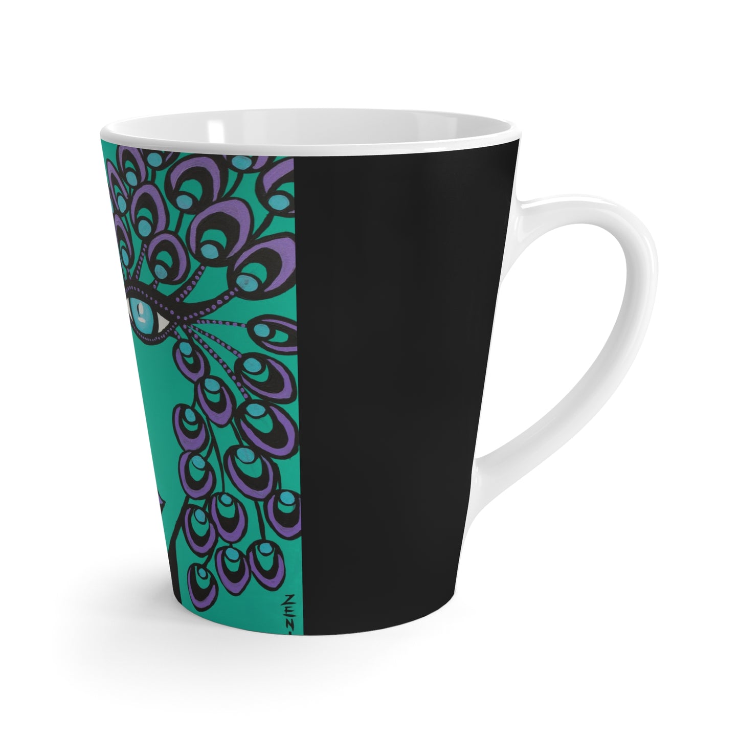 konische Peacock Woman Tasse rechte Ansicht