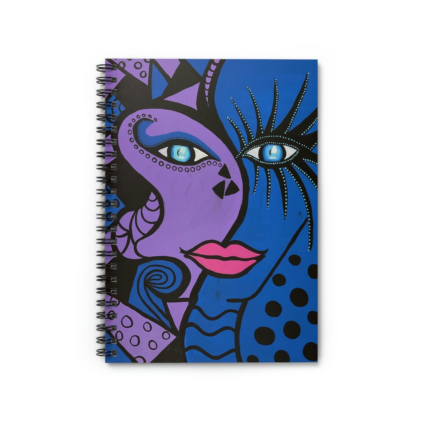 liniertes Spiralnotizbuch Cobra Woman