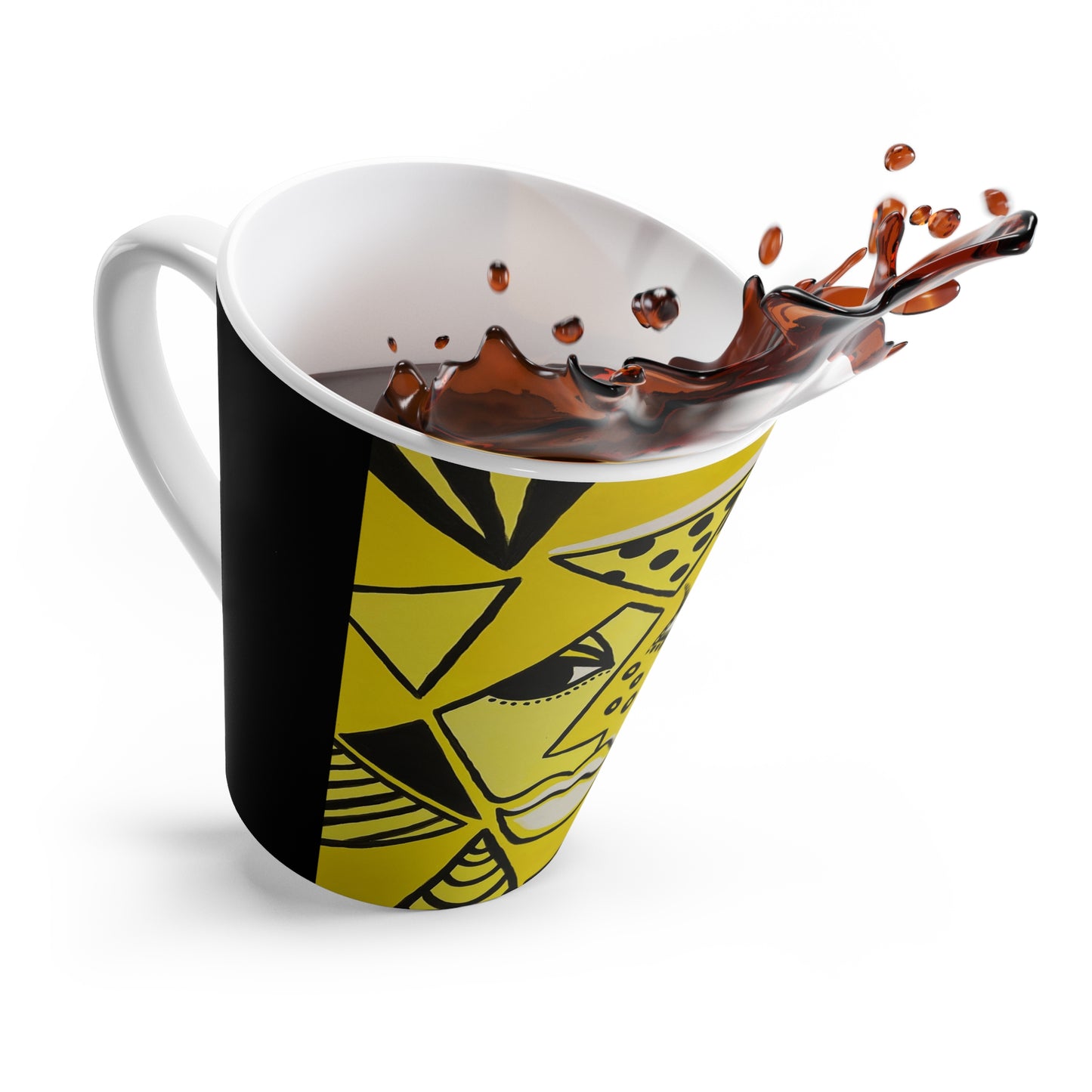 Cheetah Woman Lattetasse konisch 350ml